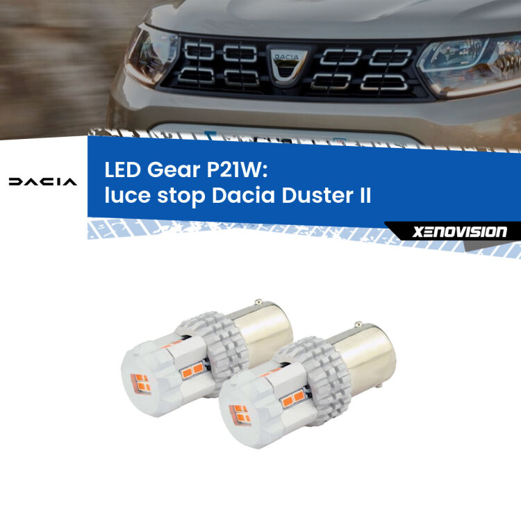 0 Luce Stop LED per Dacia Duster II 2017 in poi: P21W Gear <p>Coppia <strong>LED P21W Rossi per </strong><strong>luce Stop</strong> <strong>Dacia</strong> <strong>Duster </strong>(II) 2017 in poi: ultracompatti, illuminazione a 360 gradi e Canbus. Qualità Massima.</p>
<div> </div>
