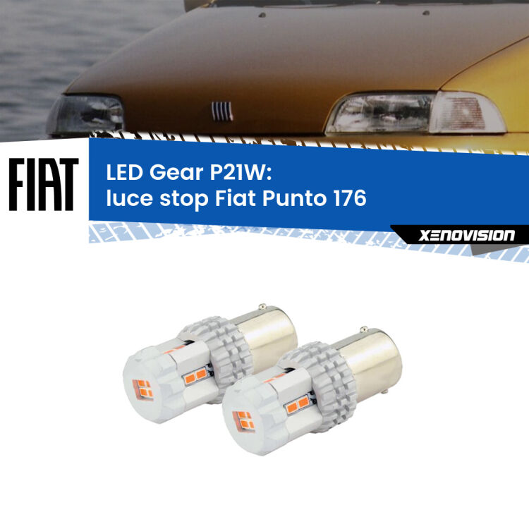 0 Luce Stop LED per Fiat Punto 176 1993 - 1999: P21W Gear <p>Coppia <strong>LED P21W Rossi per </strong><strong>luce Stop</strong> <strong>Fiat</strong> <strong>Punto </strong>(176) 1993 - 1999: ultracompatti, illuminazione a 360 gradi e Canbus. Qualità Massima.</p>
<div> </div>