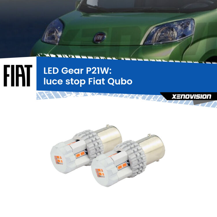 0 Luce Stop LED per Fiat Qubo 2008 - 2021: P21W Gear <p>Coppia <strong>LED P21W Rossi per </strong><strong>luce Stop</strong> <strong>Fiat</strong> <strong>Qubo </strong> 2008 - 2021: ultracompatti, illuminazione a 360 gradi e Canbus. Qualità Massima.</p>
<div> </div>