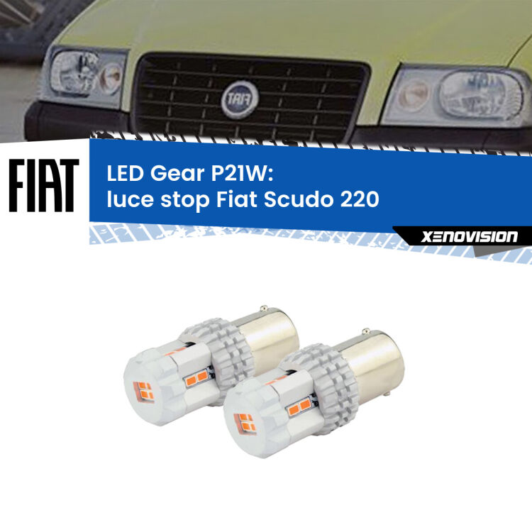 0 Luce Stop LED per Fiat Scudo 220 1996 - 2006: P21W Gear <p>Coppia <strong>LED P21W Rossi per </strong><strong>luce Stop</strong> <strong>Fiat</strong> <strong>Scudo </strong>(220) 1996 - 2006: ultracompatti, illuminazione a 360 gradi e Canbus. Qualità Massima.</p>
<div> </div>