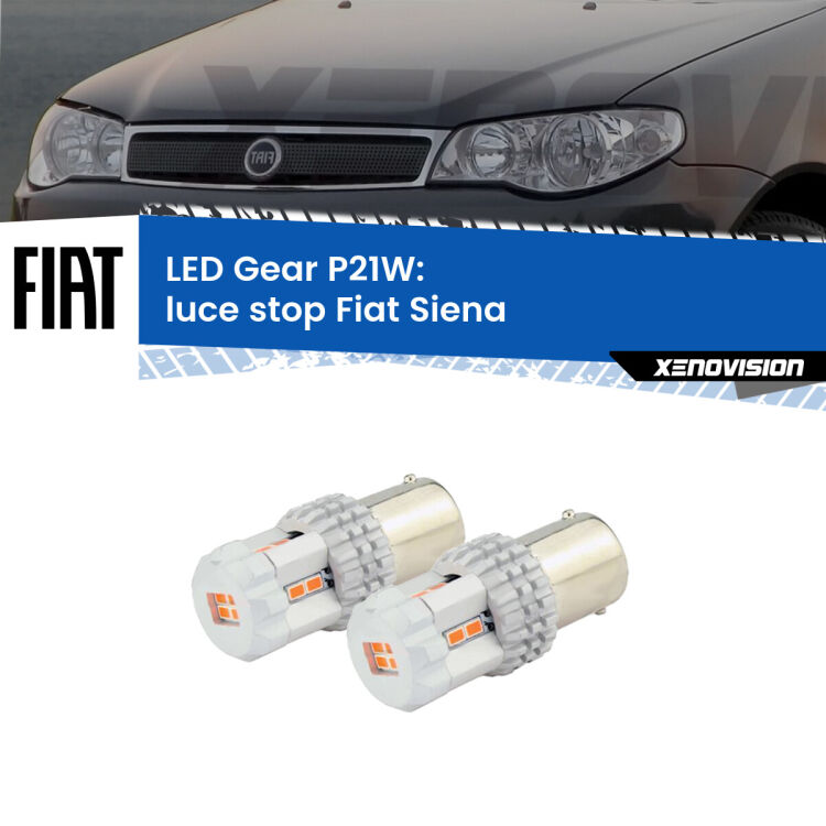 0 Luce Stop LED per Fiat Siena 1996 - 2012: P21W Gear <p>Coppia <strong>LED P21W Rossi per </strong><strong>luce Stop</strong> <strong>Fiat</strong> <strong>Siena </strong> 1996 - 2012: ultracompatti, illuminazione a 360 gradi e Canbus. Qualità Massima.</p>
<div> </div>