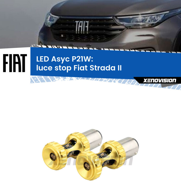 0 Luce Stop LED per Fiat Strada II (posizione): P21W Asyc <strong>Luce Stop LED per Fiat Strada</strong> II (posizione). Coppia lampade <strong>P21W</strong> super canbus Rosse modello Gear2.