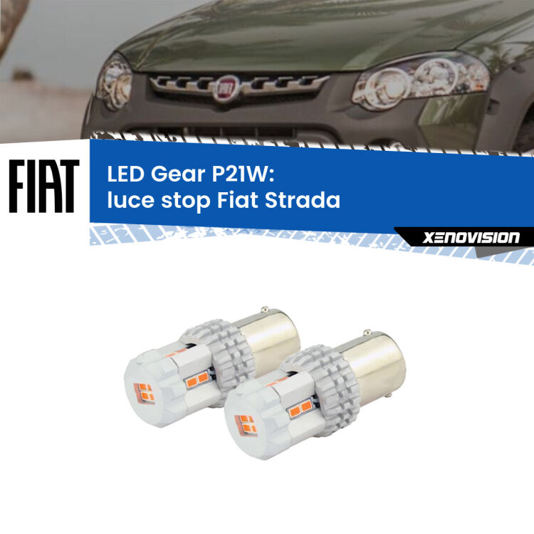 0 Luce Stop LED per Fiat Strada versione 1: P21W Gear <p>Coppia <strong>LED P21W Rossi per </strong><strong>luce Stop</strong> <strong>Fiat</strong> <strong>Strada </strong> versione 1: ultracompatti, illuminazione a 360 gradi e Canbus. Qualità Massima.</p>
<div> </div>