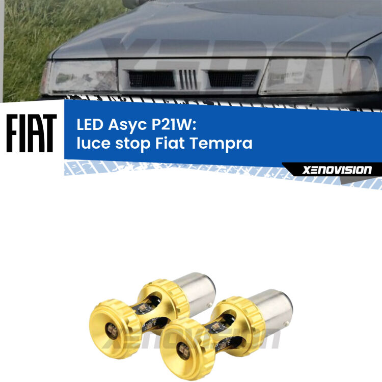 0 Luce Stop LED per Fiat Tempra  1990 - 1996: P21W Asyc <strong>Luce Stop LED per Fiat Tempra</strong>  1990 - 1996. Coppia lampade <strong>P21W</strong> super canbus Rosse modello Gear2.