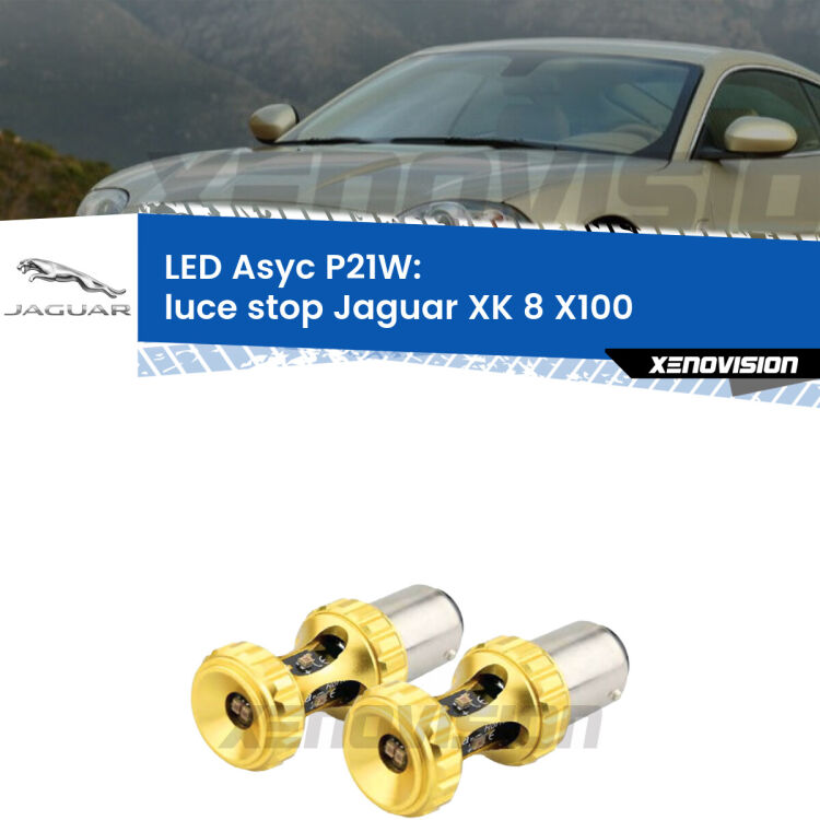 0 Luce Stop LED per Jaguar XK 8 X100 1996 - 2005: P21W Asyc <strong>Luce Stop LED per Jaguar XK 8</strong> X100 1996 - 2005. Coppia lampade <strong>P21W</strong> super canbus Rosse modello Gear2.