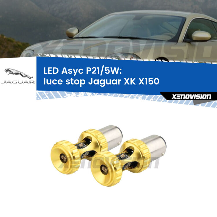 <strong>luce stop LED per Jaguar XK</strong> X150 2006 - 2011. Lampadina <strong>P21/5W</strong> rossa Canbus modello Asyc Xenovision.