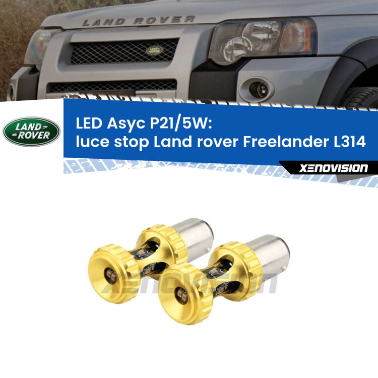 0 luce Stop LED per Land rover Freelander L314 1998 - 2006: p21/5w Asyc <strong>luce stop LED per Land rover Freelander</strong> L314 1998 - 2006. Lampadina <strong>P21/5W</strong> rossa Canbus modello Asyc Xenovision.