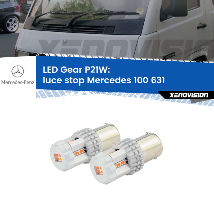 0 Luce Stop LED per Mercedes 100 631 1988 - 1996: P21W Gear <p>Coppia <strong>LED P21W Rossi per </strong><strong>luce Stop</strong> <strong>Mercedes</strong> <strong>100 </strong>(631) 1988 - 1996: ultracompatti, illuminazione a 360 gradi e Canbus. Qualità Massima.</p>
<div> </div>