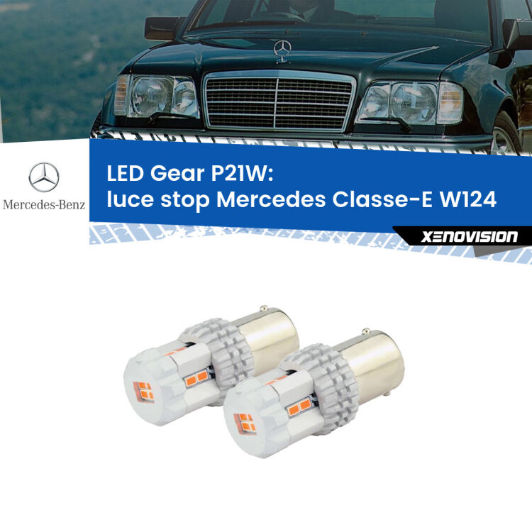 0 Luce Stop LED per Mercedes Classe-E W124 1993 - 1995: P21W Gear <p>Coppia <strong>LED P21W Rossi per </strong><strong>luce Stop</strong> <strong>Mercedes</strong> <strong>Classe-E </strong>(W124) 1993 - 1995: ultracompatti, illuminazione a 360 gradi e Canbus. Qualità Massima.</p>
<div> </div>