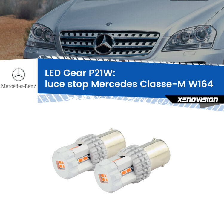 0 Luce Stop LED per Mercedes Classe-M W164 2005 - 2011: P21W Gear <p>Coppia <strong>LED P21W Rossi per </strong><strong>luce Stop</strong> <strong>Mercedes</strong> <strong>Classe-M </strong>(W164) 2005 - 2011: ultracompatti, illuminazione a 360 gradi e Canbus. Qualità Massima.</p>
<div> </div>