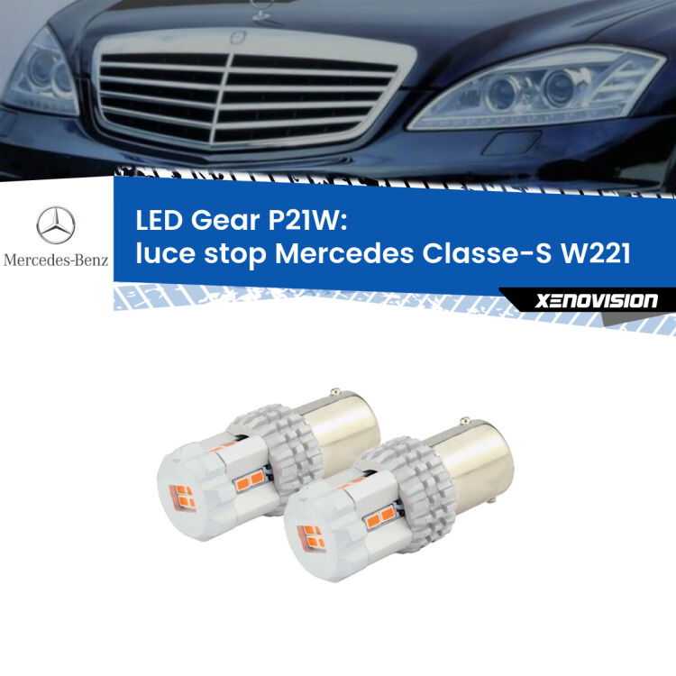 0 Luce Stop LED per Mercedes Classe-S W221 2005 - 2013: P21W Gear <p>Coppia <strong>LED P21W Rossi per </strong><strong>luce Stop</strong> <strong>Mercedes</strong> <strong>Classe-S </strong>(W221) 2005 - 2013: ultracompatti, illuminazione a 360 gradi e Canbus. Qualità Massima.</p>
<div> </div>