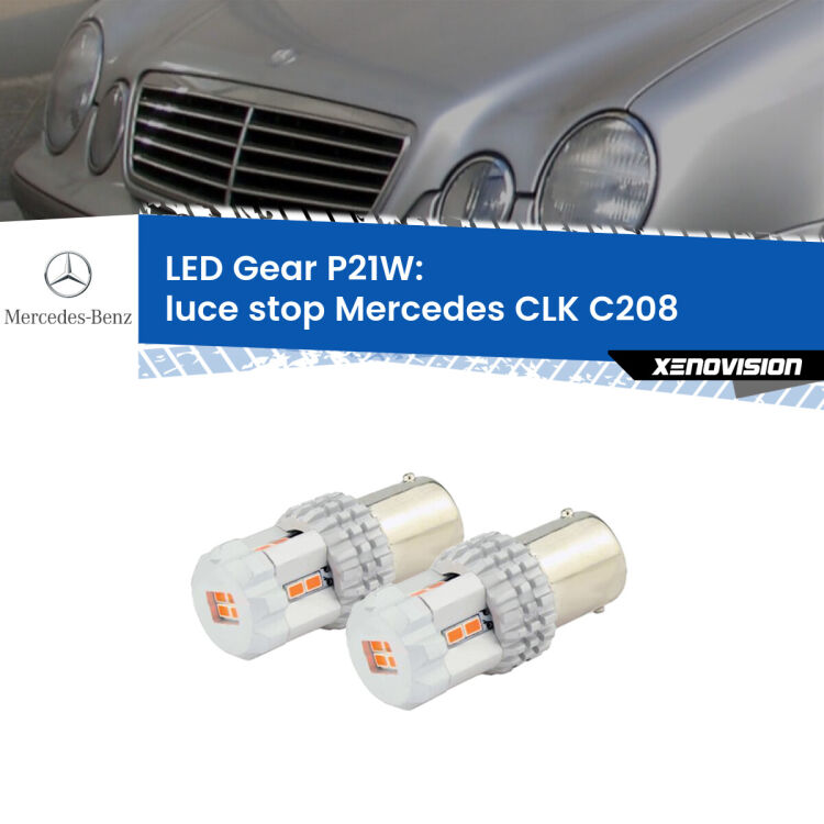 0 Luce Stop LED per Mercedes CLK C208 1997 - 2002: P21W Gear <p>Coppia <strong>LED P21W Rossi per </strong><strong>luce Stop</strong> <strong>Mercedes</strong> <strong>CLK </strong>(C208) 1997 - 2002: ultracompatti, illuminazione a 360 gradi e Canbus. Qualità Massima.</p>
<div> </div>