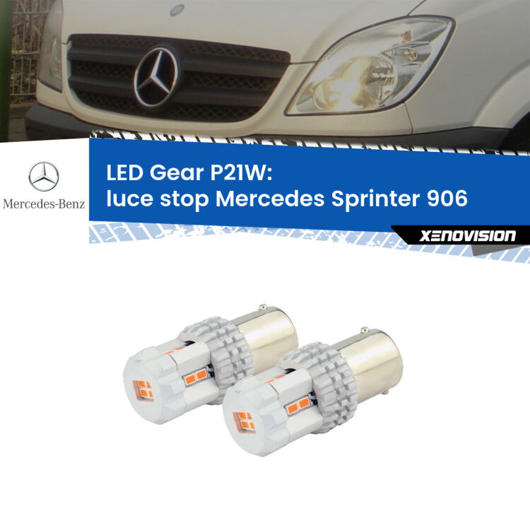 0 Luce Stop LED per Mercedes Sprinter 906 2006 - 2018: P21W Gear <p>Coppia <strong>LED P21W Rossi per </strong><strong>luce Stop</strong> <strong>Mercedes</strong> <strong>Sprinter </strong>(906) 2006 - 2018: ultracompatti, illuminazione a 360 gradi e Canbus. Qualità Massima.</p>
<div> </div>