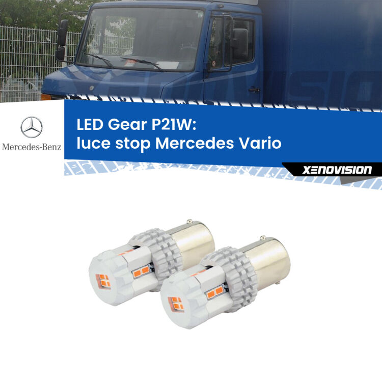 0 Luce Stop LED per Mercedes Vario  1996 - 2013: P21W Gear <p>Coppia <strong>LED P21W Rossi per </strong><strong>luce Stop</strong> <strong>Mercedes</strong> <strong>Vario </strong> 1996 - 2013: ultracompatti, illuminazione a 360 gradi e Canbus. Qualità Massima.</p>
<div> </div>