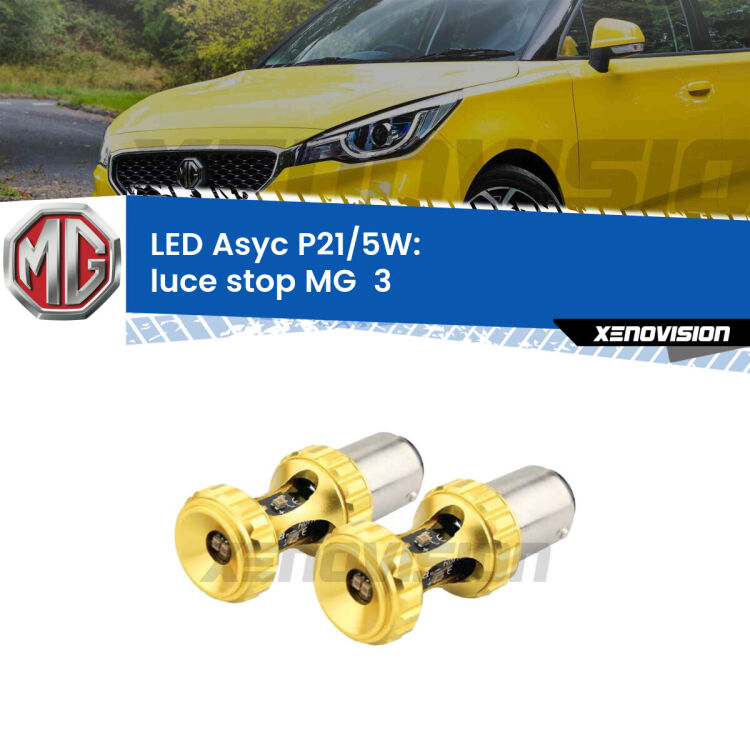 0  luce Stop LED per MG  3  2011 in poi: p21/5w Asyc <strong>luce stop LED per MG  3</strong>  2011 in poi. Lampadina <strong>P21/5W</strong> rossa Canbus modello Asyc Xenovision.