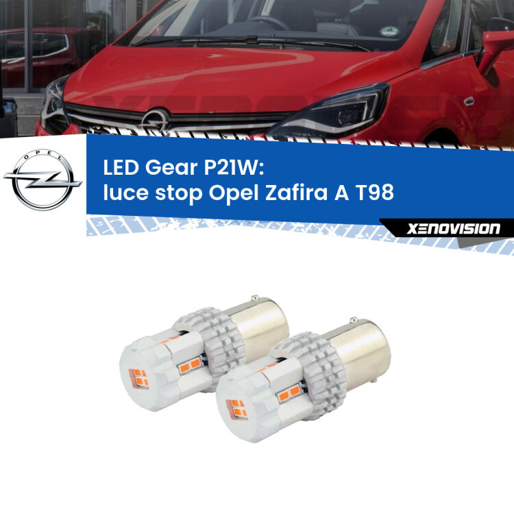 0 Luce Stop LED per Opel Zafira A T98 2003 - 2005: P21W Gear <p>Coppia <strong>LED P21W Rossi per </strong><strong>luce Stop</strong> <strong>Opel</strong> <strong>Zafira A </strong>(T98) 2003 - 2005: ultracompatti, illuminazione a 360 gradi e Canbus. Qualità Massima.</p>
<div> </div>