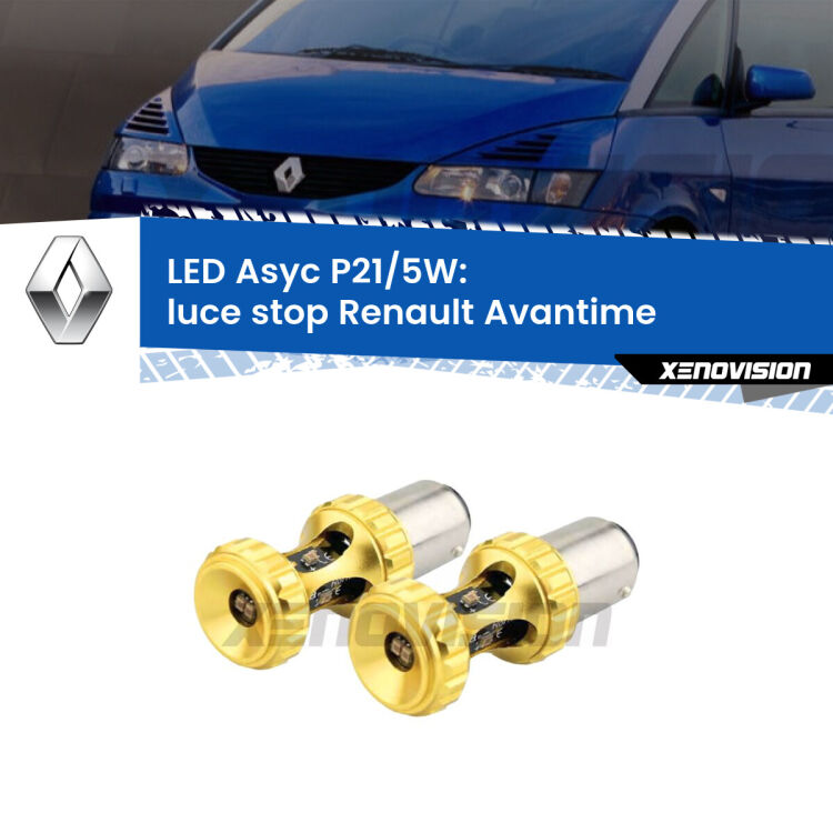 <strong>luce stop LED per Renault Avantime</strong>  2001 - 2003. Lampadina <strong>P21/5W</strong> rossa Canbus modello Asyc Xenovision.