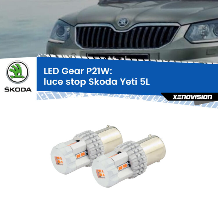 0 Luce Stop LED per Skoda Yeti 5L 2009 - 2017: P21W Gear <p>Coppia <strong>LED P21W Rossi per </strong><strong>luce Stop</strong> <strong>Skoda</strong> <strong>Yeti </strong>(5L) 2009 - 2017: ultracompatti, illuminazione a 360 gradi e Canbus. Qualità Massima.</p>
<div> </div>