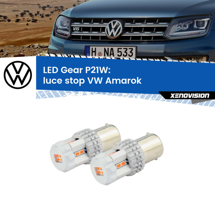 0 Luce Stop LED per VW Amarok  2010 - 2016: P21W Gear <p>Coppia <strong>LED P21W Rossi per </strong><strong>luce Stop</strong> <strong>VW</strong> <strong>Amarok </strong> 2010 - 2016: ultracompatti, illuminazione a 360 gradi e Canbus. Qualità Massima.</p>
<div> </div>
