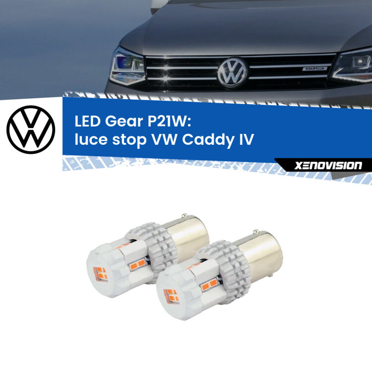 0 Luce Stop LED per VW Caddy IV 2015 - 2017: P21W Gear <p>Coppia <strong>LED P21W Rossi per </strong><strong>luce Stop</strong> <strong>VW</strong> <strong>Caddy IV </strong> 2015 - 2017: ultracompatti, illuminazione a 360 gradi e Canbus. Qualità Massima.</p>
<div> </div>