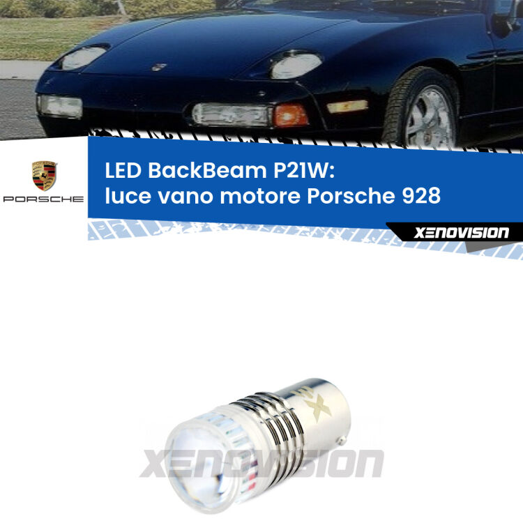 <strong>Luce Vano Motore LED per Porsche 928</strong>  1977 - 1995. Lampada <strong>P21W</strong> canbus. Illumina a giorno con questo straordinario cannone LED a luminosità estrema.
