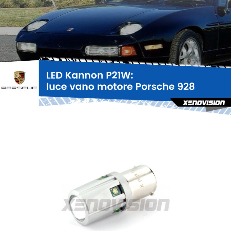 <strong>LED per Luce Vano Motore Porsche 928  1977 - 1995.</strong>Lampadina P21W con una poderosa illuminazione frontale rafforzata da 5 potenti chip laterali.