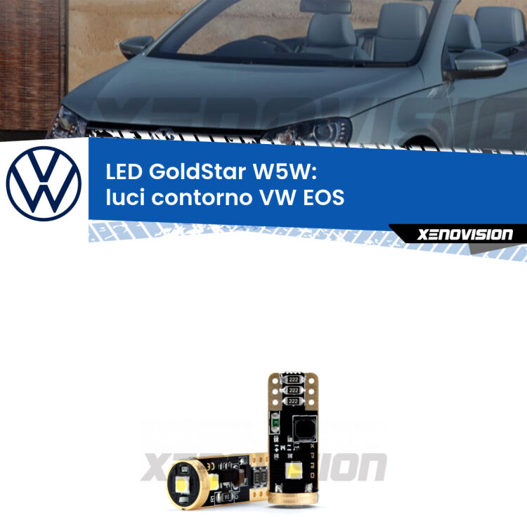<strong>Luci Contorno LED VW EOS</strong>  2006 - 2015: ottima luminosità a 360 gradi. Si inseriscono ovunque. Canbus, Top Quality.