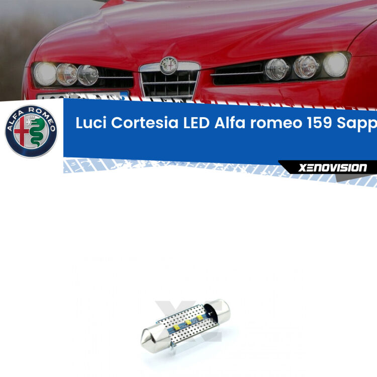 0 Luci Cortesia LED Alfa romeo 159: LED Sapphire <div><strong>luci cortesia LED Alfa romeo 159 </strong><strong>(939) </strong>con 3 chip PHILIPS ZES per una luce incredibilmente potente e pura. Un vero gioiello.</div>
<div> </div>