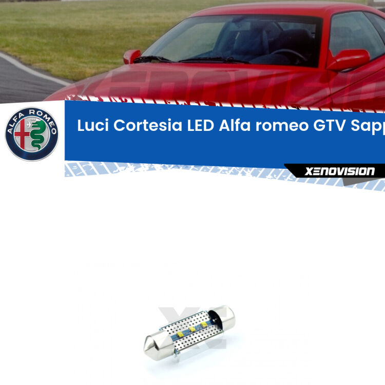 0 Luci Cortesia LED Alfa romeo GTV: LED Sapphire <div><strong>luci cortesia LED Alfa romeo GTV </strong><strong>(916) </strong>con 3 chip PHILIPS ZES per una luce incredibilmente potente e pura. Un vero gioiello.</div>
<div> </div>