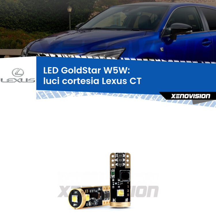 <strong>Luci Cortesia LED Lexus CT</strong>  anteriori: ottima luminosità a 360 gradi. Si inseriscono ovunque. Canbus, Top Quality.