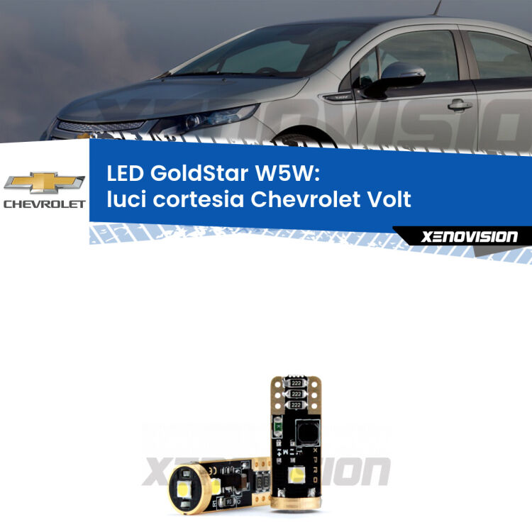 <strong>Luci Cortesia LED Chevrolet Volt</strong>  2011 - 2019: ottima luminosità a 360 gradi. Si inseriscono ovunque. Canbus, Top Quality.