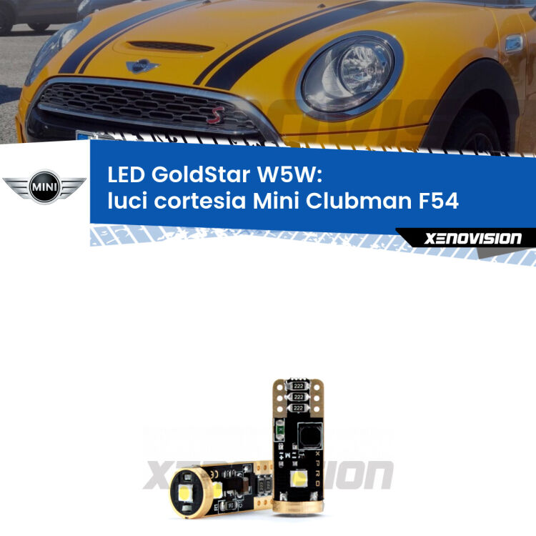 <strong>Luci Cortesia LED Mini Clubman</strong> F54 2014 - 2019: ottima luminosità a 360 gradi. Si inseriscono ovunque. Canbus, Top Quality.
