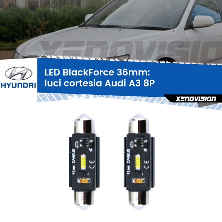 0 Luce Bagagliaio LED per Hyundai Sonata VI YF 2009 - 2015: C5W BlackForce 36mm (Coppia) <strong>Luce Bagagliaio LED per Hyundai Sonata VI</strong> YF 2009 - 2015. Coppia lampade <strong>C5W</strong> 36mm modello BlackForce canbus.