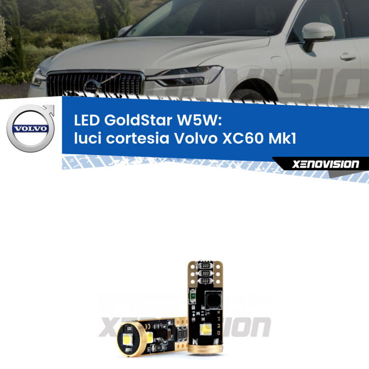 <strong>Luci Cortesia LED Volvo XC60</strong> Mk1 2008 - 2016: ottima luminosità a 360 gradi. Si inseriscono ovunque. Canbus, Top Quality.