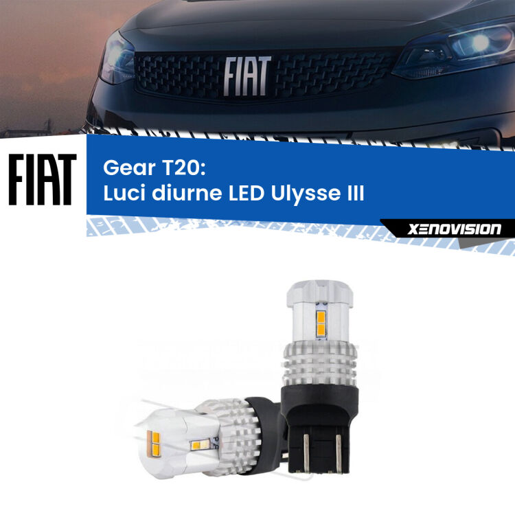 0 Luci diurne LED Fiat Ulysse III 2022 in poi: T20 Bolt <strong>LED T20 </strong><strong>Luci diurne</strong> <strong>Fiat</strong> <strong>Ulysse </strong>(III) 2022 in poi. Coppia LED effetto Stealth, ottima resa in ogni direzione, Qualità Massima.