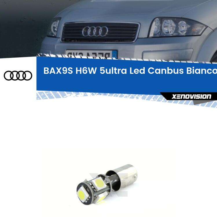 <p><span style="color: #626262;">3.0x volte più luce. LED Canbus a luce bianca 6000k purissima, perfetto su</span><span style="color: #626262;"> </span><span style="color: #626262;">luci lettura </span><span style="color: #626262;">Audi A2.</span></p>