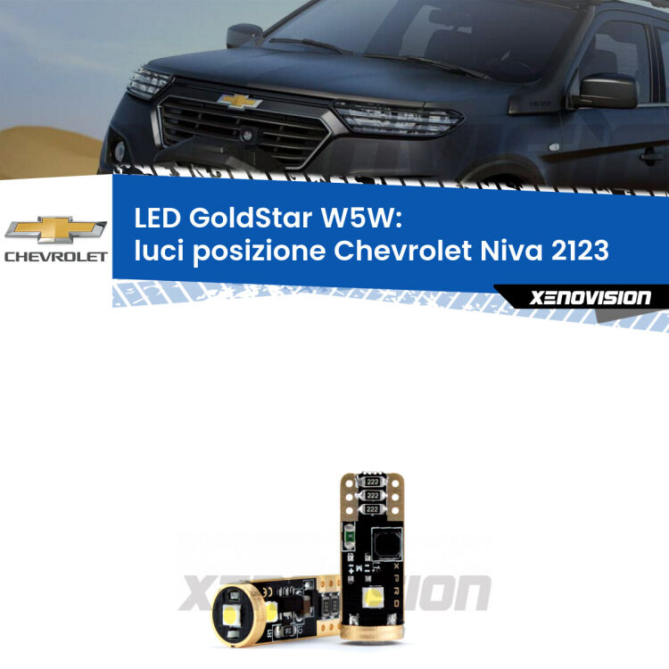 <strong>Luci posizione LED Chevrolet Niva</strong> 2123 2002-2009: ottima luminosità a 360 gradi. Si inseriscono ovunque. Canbus, Top Quality.