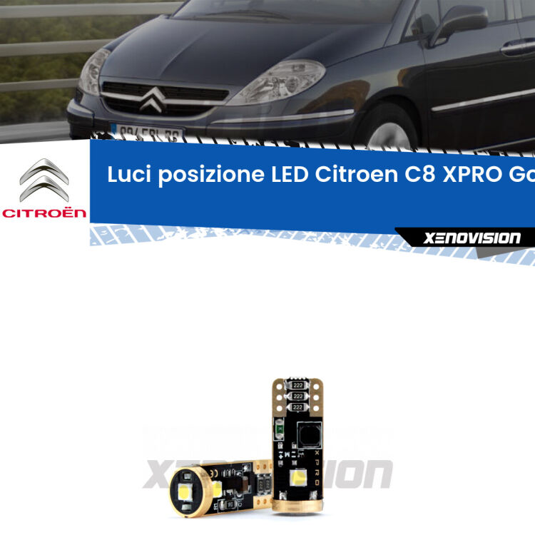 <p><strong>Luci posizione LED Citroen C8</strong>: ottima luminosit&agrave; a 360 gradi. Si inseriscono ovunque. Canbus, Top Quality.&nbsp;</p>