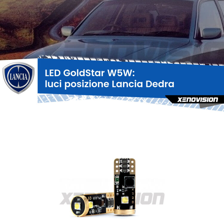 <strong>Luci posizione LED Lancia Dedra</strong>  1989-1999: ottima luminosità a 360 gradi. Si inseriscono ovunque. Canbus, Top Quality.