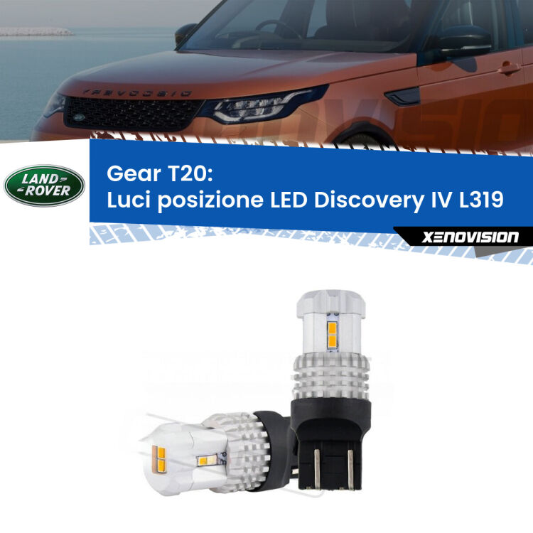 0 Luci posizione LED Land rover Discovery IV L319 con fari xeno: T20 Bolt <strong>LED T20 </strong><strong>Luci posizione</strong> <strong>Land rover</strong> <strong>Discovery IV </strong>(L319) con fari xeno. Coppia LED effetto Stealth, ottima resa in ogni direzione, Qualità Massima.