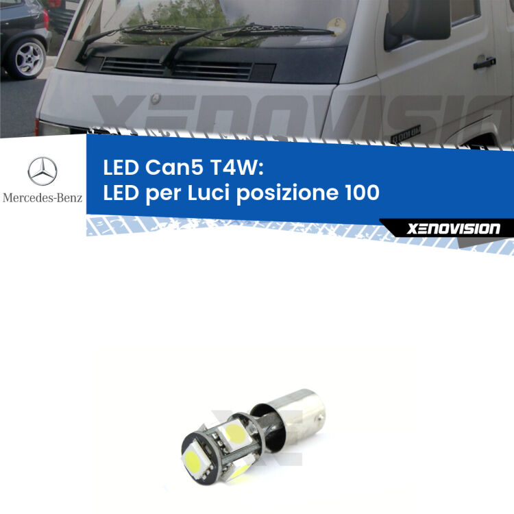 0 Luci posizione LED Mercedes 100 631 prima serie: T4W Xenovision <strong>luci posizione LED per Mercedes 100</strong> 631 prima serie. Lampadina <strong>T4W</strong> BA9s Canbus da Xenovision.