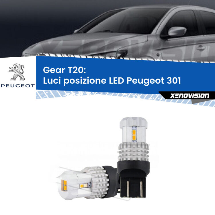 0 Luci posizione LED Peugeot 301 con luci diurne: T20 Bolt <strong>LED T20 </strong><strong>Luci posizione</strong> <strong>Peugeot</strong> <strong>301 </strong> con luci diurne. Coppia LED effetto Stealth, ottima resa in ogni direzione, Qualità Massima.