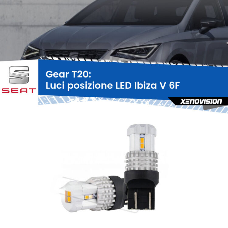 0 Luci posizione LED Seat Ibiza V 6F 2017in poi: T20 Bolt <strong>LED T20 </strong><strong>Luci posizione</strong> <strong>Seat</strong> <strong>Ibiza V </strong>(6F) 2017in poi. Coppia LED effetto Stealth, ottima resa in ogni direzione, Qualità Massima.