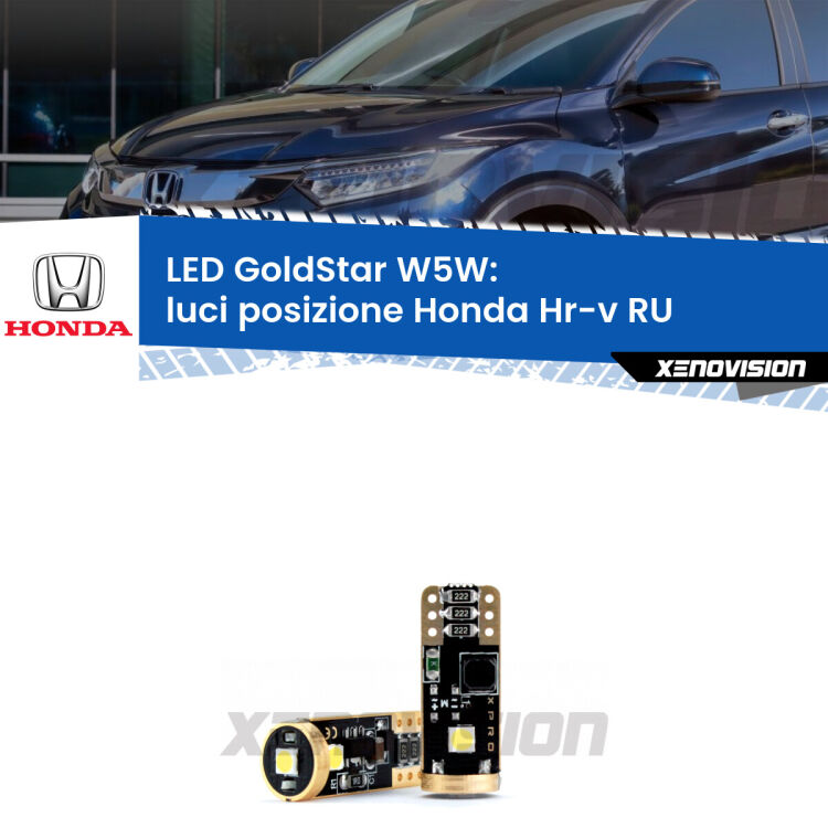 <strong>Luci posizione LED Honda Hr-v</strong> RU senza luci diurne: ottima luminosità a 360 gradi. Si inseriscono ovunque. Canbus, Top Quality.