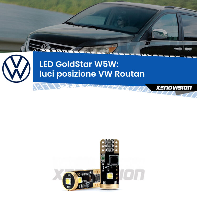 <strong>Luci posizione LED VW Routan</strong>  2008-2013: ottima luminosità a 360 gradi. Si inseriscono ovunque. Canbus, Top Quality.
