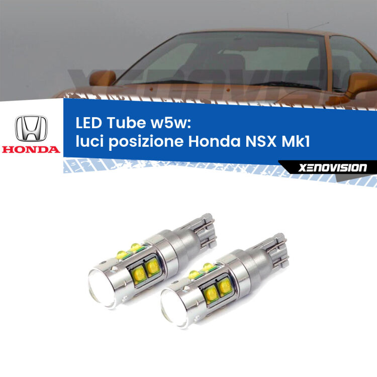0 Luci posizione LED W5W Honda NSX Mk1 1990-2005 W5W Tube <strong>Luci posizione LED 6000k per Honda NSX</strong> Mk1 1990-2005. Lampadine <strong>W5W</strong> canbus modello Tube, luce bianco lunare, lunga durata e compatibilità.