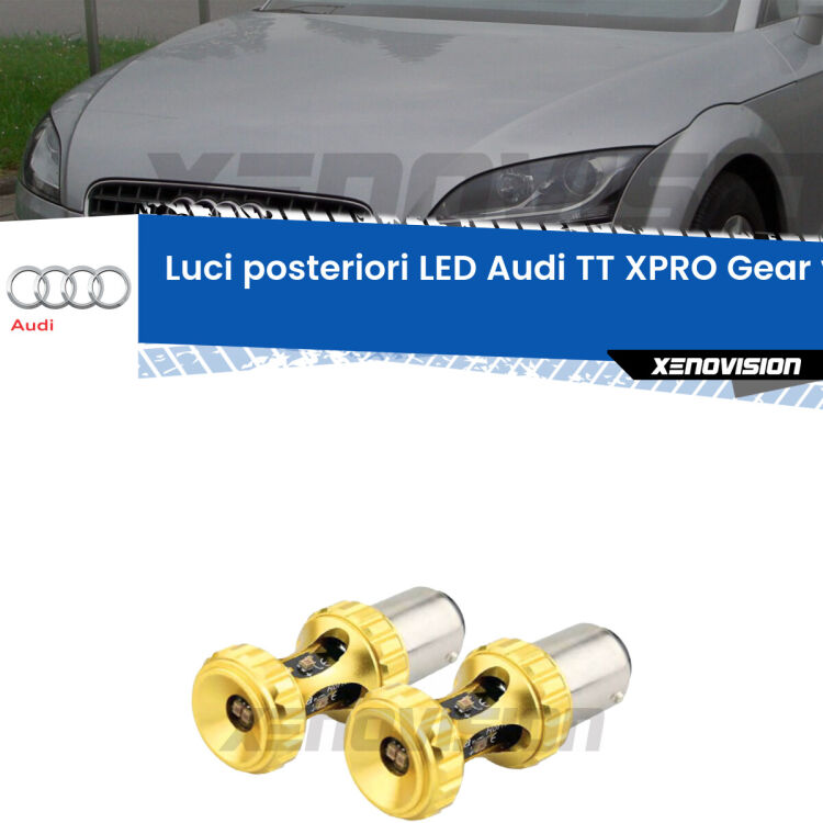 0 Luci posteriori LED Audi TT 8J: Gear v2.0 P21W Rosse (Coppia) <p>Pregiati chip Philips ZES luce Rossa per <strong>luci posteriori LED Audi TT 8J</strong>. Super Canbus, Top Quality.</p>