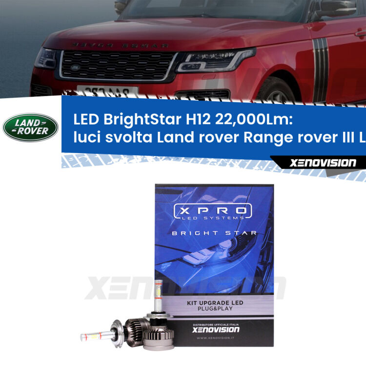 <strong>Kit LED luci svolta per Land rover Range rover III</strong> L322 2002 - 2009. </strong>Coppia lampade Canbus H11 Brightstar da 22,000 Lumen. Qualità Massima.