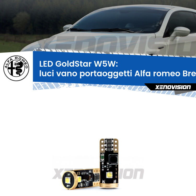 <strong>Luci Vano Portaoggetti LED Alfa romeo Brera</strong>  2006 - 2010: ottima luminosità a 360 gradi. Si inseriscono ovunque. Canbus, Top Quality.
