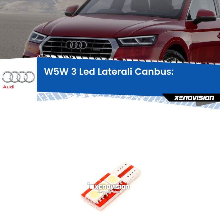 0 Luci Vano Portaoggetti LED Audi Q5 | XE Dragon (1 pz) <p><span style="color: #626262;">3.5x volte più luce. Tutta la potenza è proiettata su un solo lato. Canbus e ultraresistente, è un LED perfetto per </span><span style="color: #626262;">luci vano portaoggetti su </span>Audi Q5.</p>